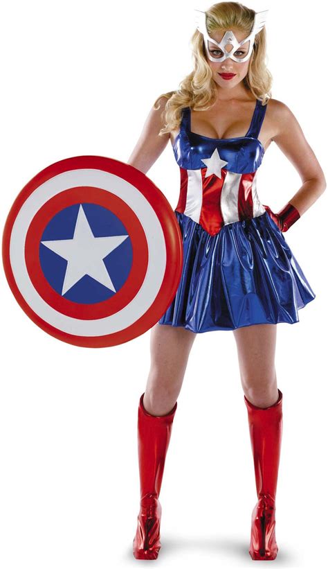 Adult Captain America Woman Deluxe Costume 4399 The