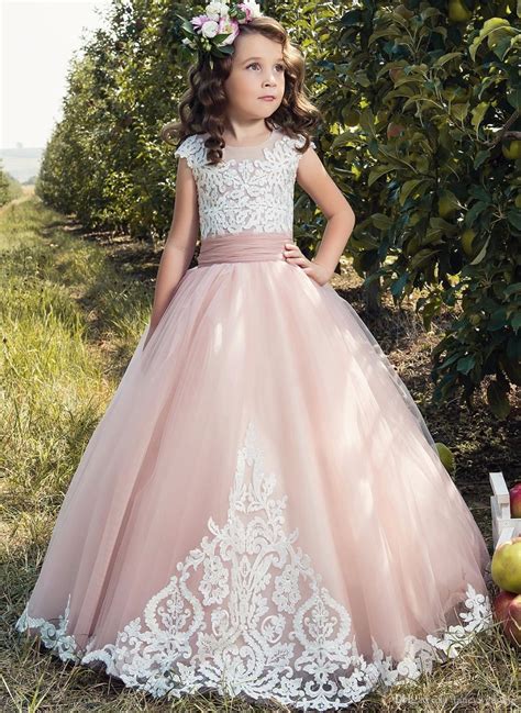 Buy Lace 2017 Flower Girl Dresses Tulle Lace Up