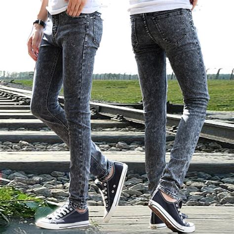 Zomer Man Jeans Zwarte Jeans Skinny Jeans De Tiener Jongens Elastische