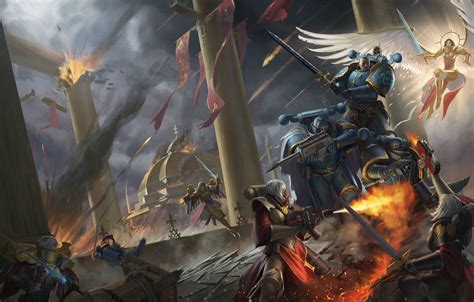 Wallpaper Temple Battle Adept Sororitas Warhammer Warhammer 40 000