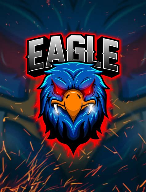 Eagle Esport Mascot Logo Template Mascot Logo Design Template