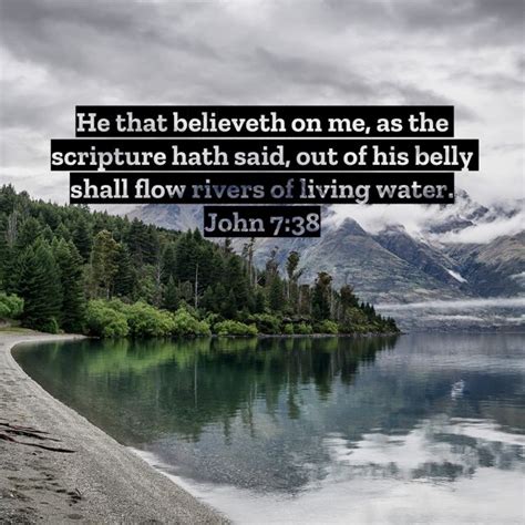 John 738 He That Believeth On Me As The Scripture Hath Said Out Of His Belly Shall Flow