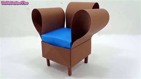 How To Make Paper Sofa Set Easy Paper Furniture Making Video Tutorial