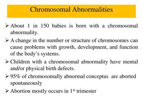Ppt Chromosomal Abnormalities I Sdk October Powerpoint Presentation Id