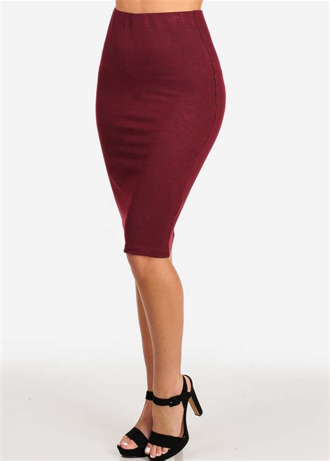 Modaxpressonline Womens Pencil Skirt Professional Business Office