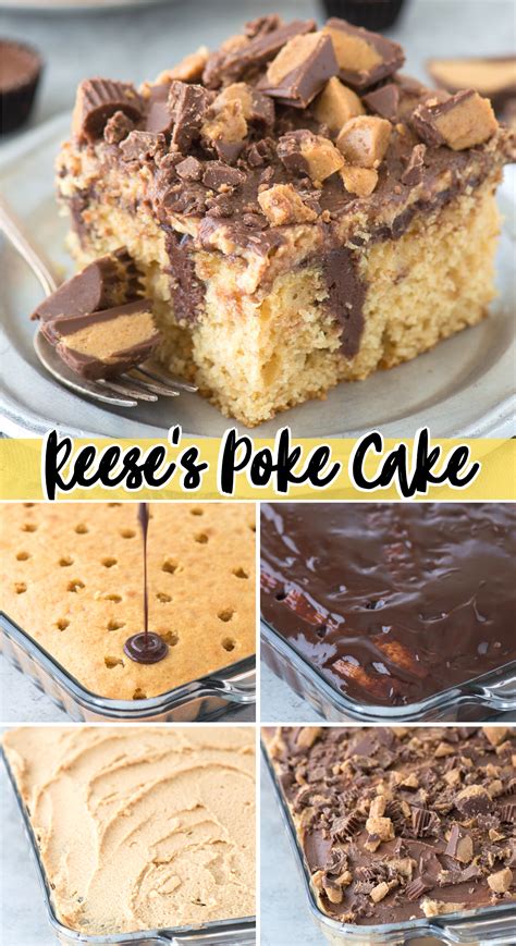 Peanut Butter Chocolate Poke Cake Is The Ultimate Easy Reeses Cake