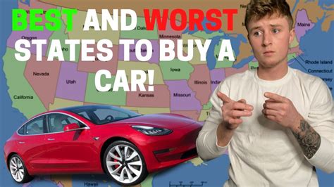 What Are The Best And Worst States To Buy A Car Youtube