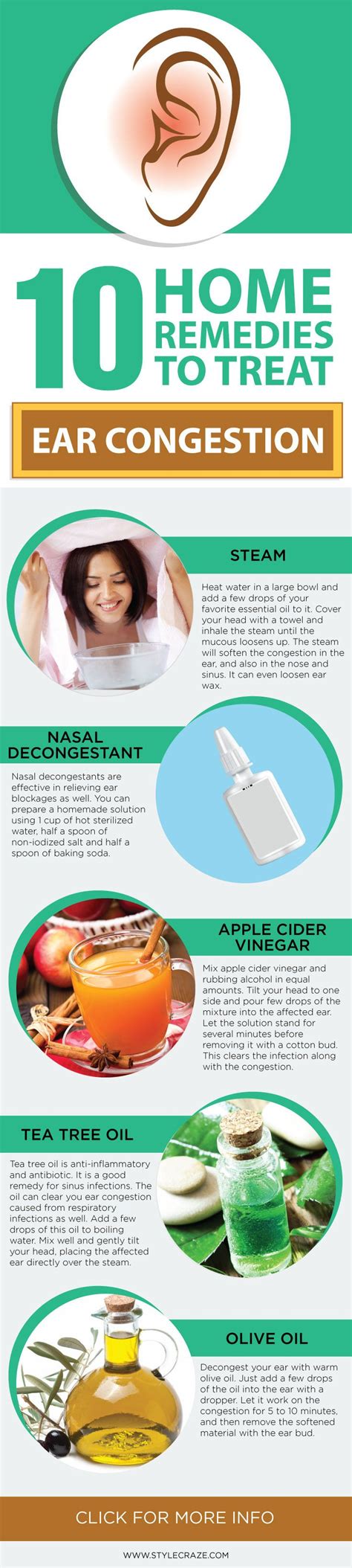 9 Home Remedies For Clogged Ears Ear Congestion Natural Cough