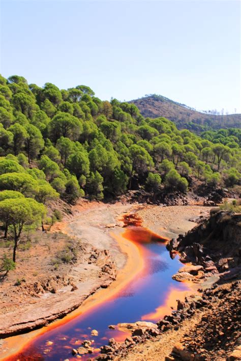 Rio Tinto River And Mining Park Huelva Andalusia Spain