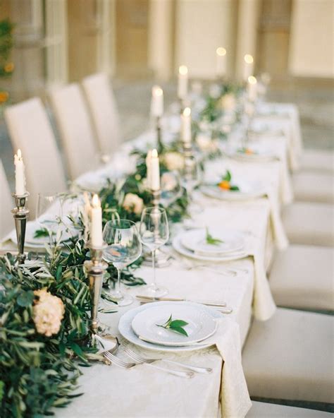 Elegant Weddingtable Inspiration For An Wedding In Tuscany Photo Allen
