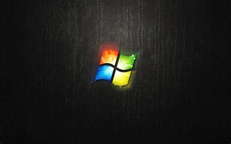 Leather Computers Dark Windows 7 Microsoft Glow