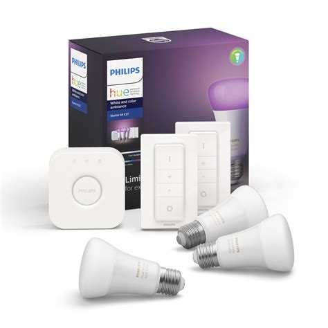 Philips Hue White And Color Ambiance Starter Kit E27 Smart Home