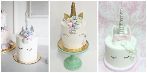 The bottom tier is vanilla, the top tier is chocolate. These Delightful Unicorn Cakes Look Too Magical to Be Real