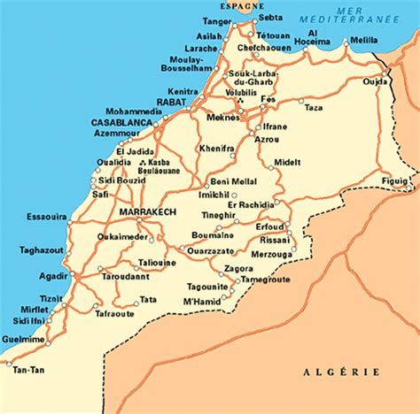 Morocco Map Travelsfinderscom