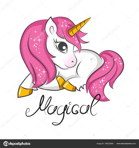 Cute Magical Unicorn Stock Vector By ©sivanova 166232566