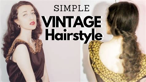 Quick Easy Vintage Hairstyle Youtube