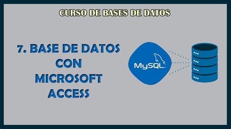 7 Base De Datos Con Microsoft Access Youtube