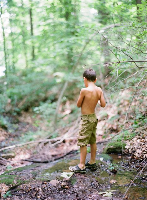 Babe Babe Exploring In The Woods By Stocksy Contributor Marta Locklear Stocksy
