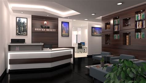 Modern Office Reception Interior Design By 3da Best Office Interior