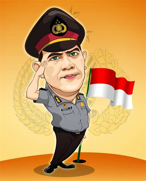 Mewarnai gambar polisi ini ditujukan untuk anak tk atau sd kelas 1. Kumpulan Gambar Karikatur Polisi Indonesia | Duinia Kartun