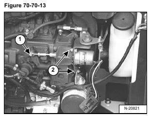 Bobcat Engine Components And Testing Fuel Shut Off Solenoid