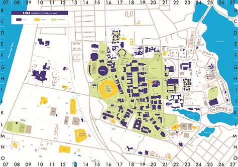 Lsu Baton Rouge Campus Map Boston Massachusetts On A Map