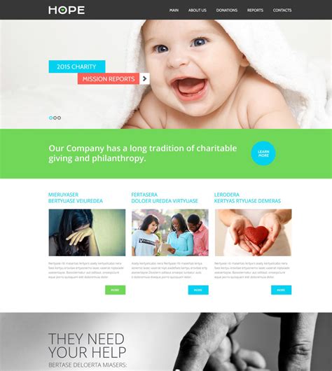 Live Demo For Charity Responsive Website Template 53117