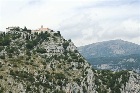 Gourdon Historic Hilltop Monastery France Stock Image Image Of Atop