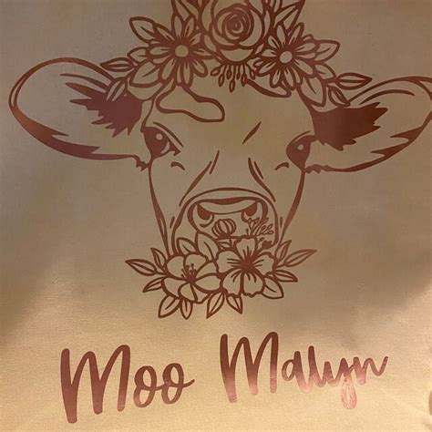 Cow Svgcow With Flower Crown Svgcow Flower Svgcow Floral Etsy