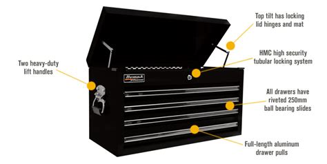 Homak Pro Series 27in 4 Drawer Top Tool Chest — 26 14inw X 12ind X