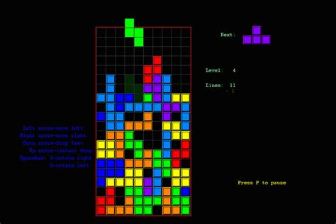 Tetris Screenshot Old Classic Retro Game Poster My Hot Posters