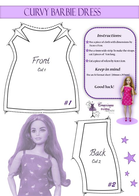 Summer Dress Pattern For A Curvy Barbie Barbie Doll Clothing Patterns