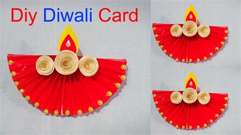 Diy Diwali Greeting Card Handmade Diwali Card Making Ideas How To