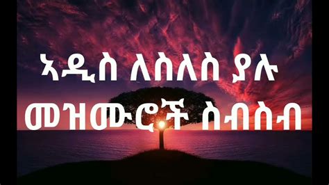 🛑ኣዲስ የጠዋት አምልኮ የፀሎት መዝሙሮች Ethiopian New Mezmur Protestant Youtube