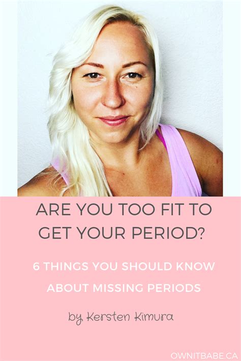 Are You Too Fit To Get Your Period 6 Things You Should Know About