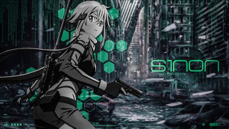 Anime Girls Sword Art Online Asada Shino Wallpapers Hd Desktop And