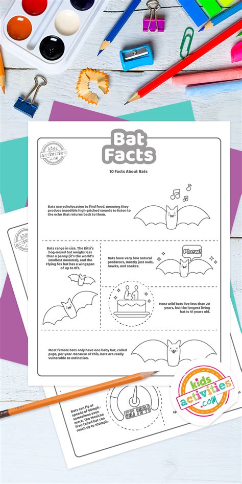 Fun Bat Facts For Kids To Print And Learn Kids Activities Blog