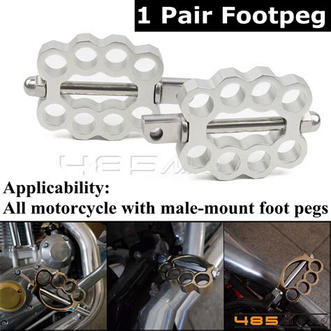 Motorcycle Foot Pegs Foot Pedals Rest Footpeg For Harley Softail Dyna