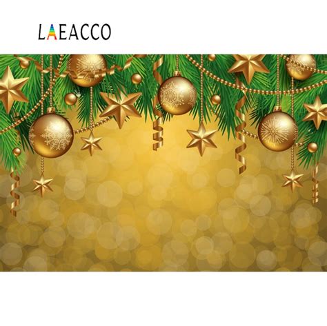 Laeacco Photo Backgrounds Merry Christmas Pine Ball Polka Dots Baby