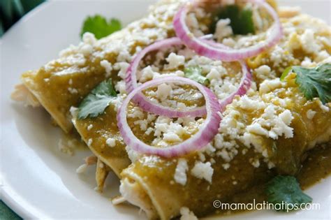 enchiladas verdes de pollo easy recipe