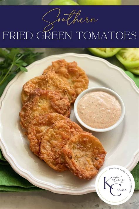 Fried Green Tomatoes With Cajun Ranch Dipping Sauce Katie S Cucina
