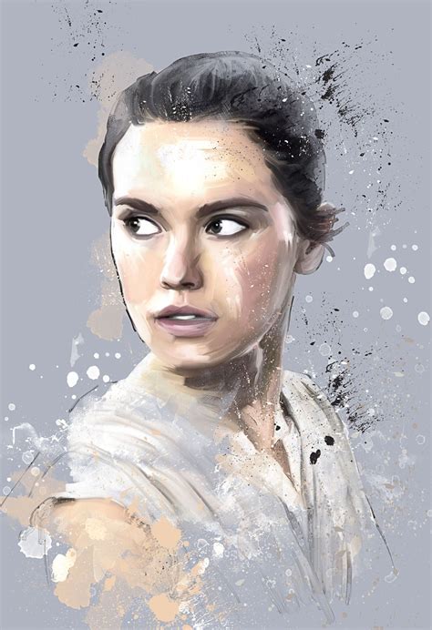 Women Of Star Wars Akersdigitalart Artwork Of Rey Daisy Ridley