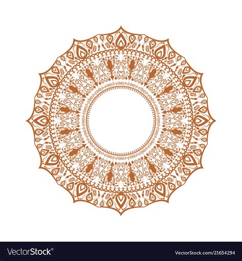 Happy Diwali Ornament Of Rangoli High Detailed Vector Image