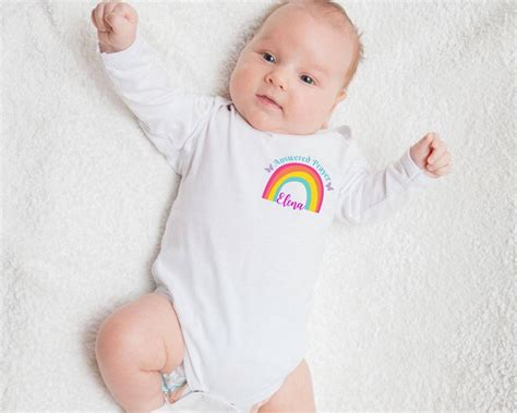 Rainbow Baby Bodysuit Rainbow Baby Outfit Rainbow Onesie Etsyde