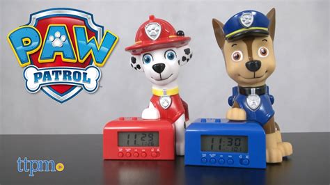 Paw Patrol Night Light Alarm Clocks From Bulbbotz Youtube