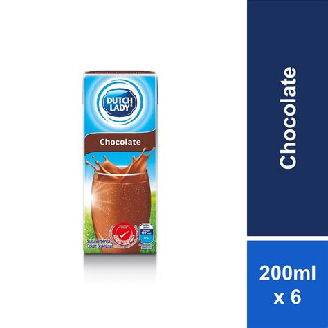 Dutch Lady Uht Milk Chocolate 200ml X 6s Shopee Malaysia