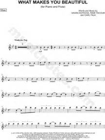One Direction What Makes You Beautiful Flute Sheet