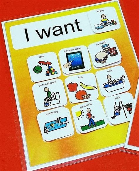 Interactive Choice Board Autism With 20 Pecs Slp Stuff
