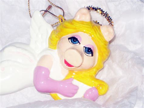 Miss Piggy Angel Ornament Muppets ©1982 Henson By Metalsomeswine