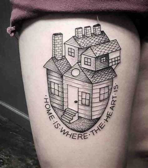 22 Of The Best House Tattoos Circle Tattoos Mini Tattoos Cute Tattoos